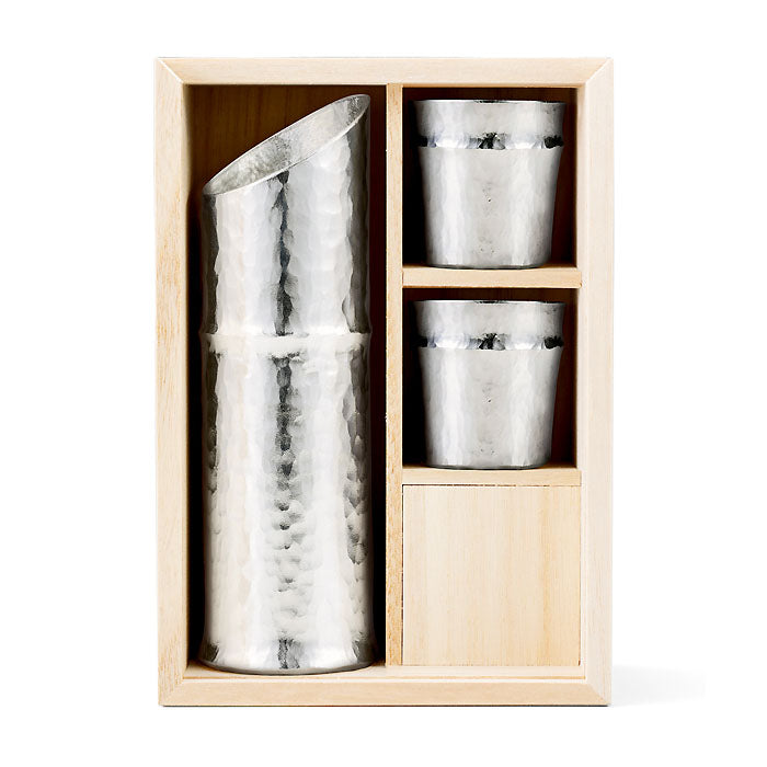 Glass Bamboo Sake Set